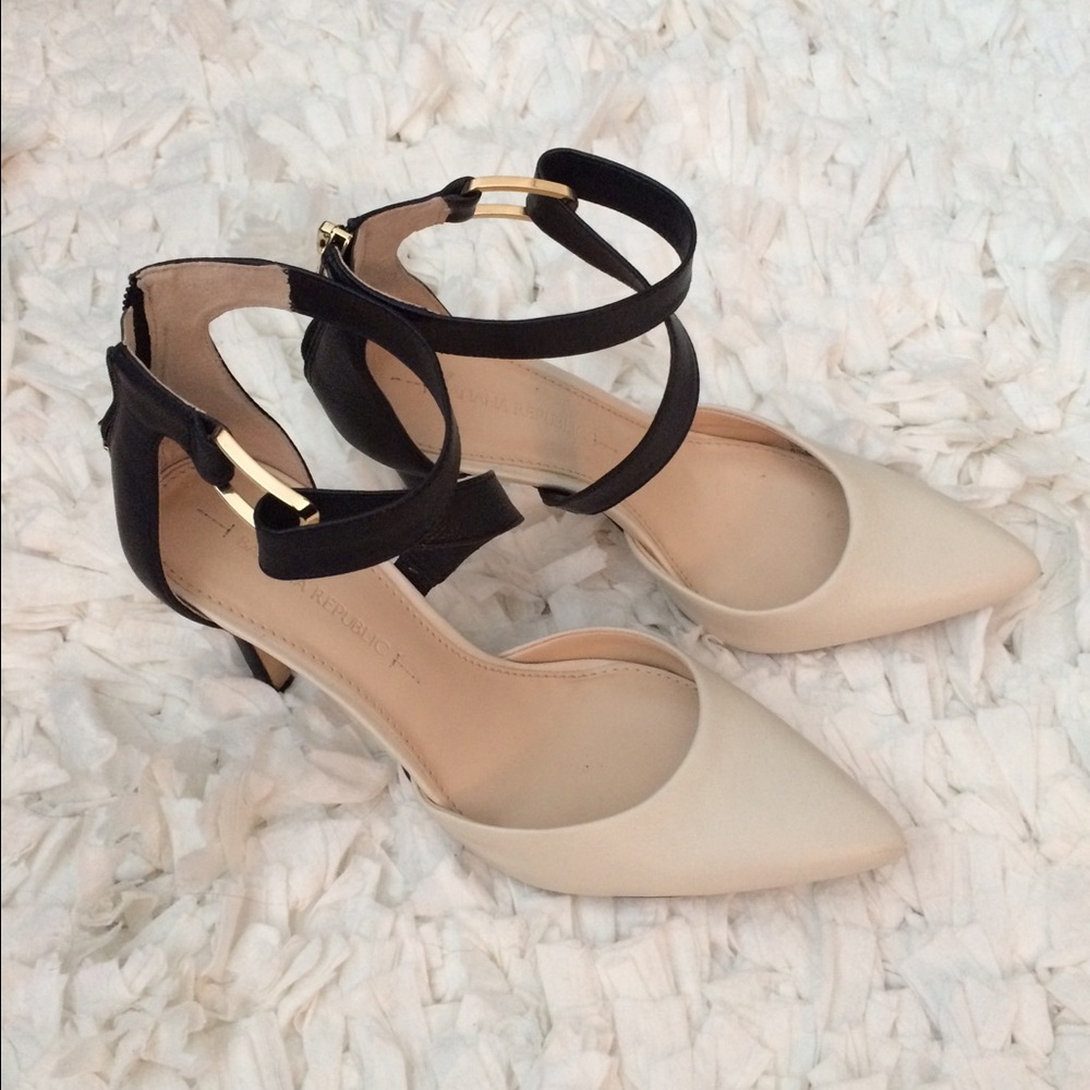 Banana Republic ankle strap heels